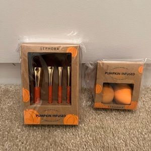 Brand new Sephora Pumpkin infused brushes and sponges